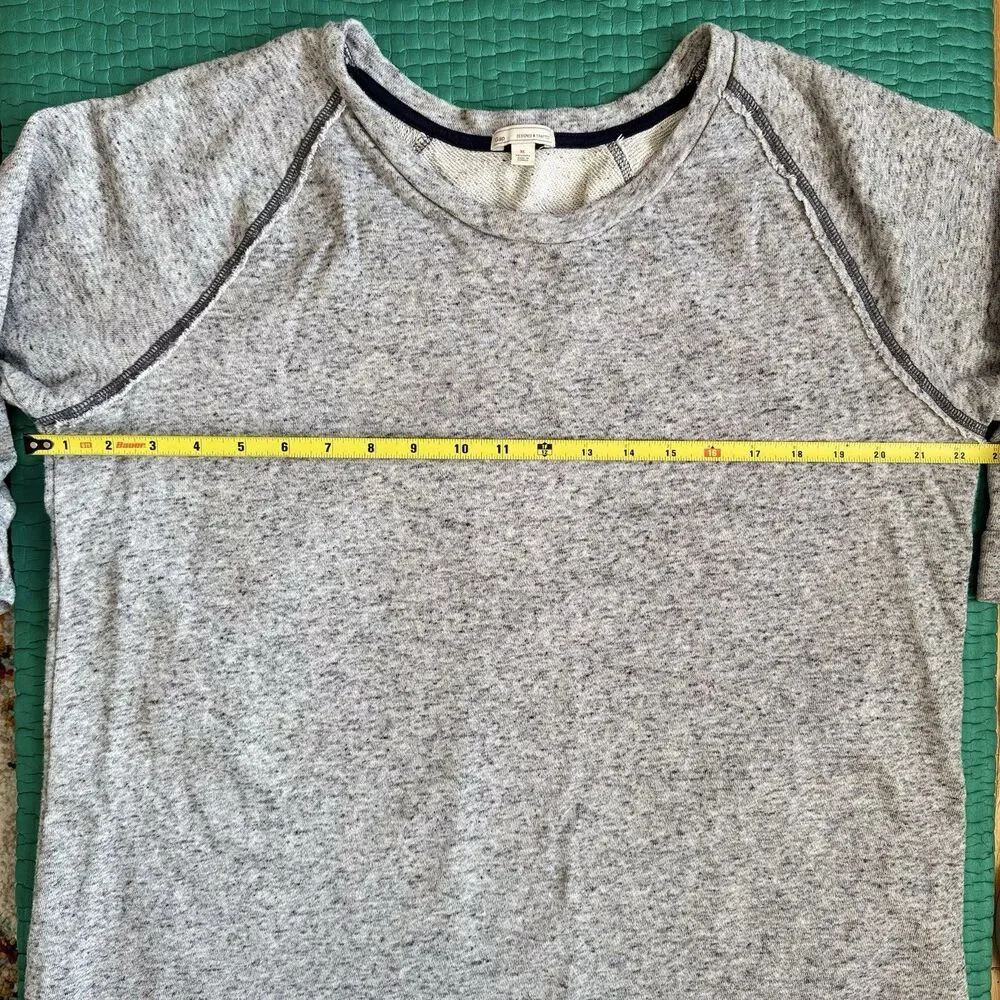 Vintage Y2K Gap Women's XL Gray Sweater Sweatshirt Dress Coastal Preppy Casual - Picture 5 of 14